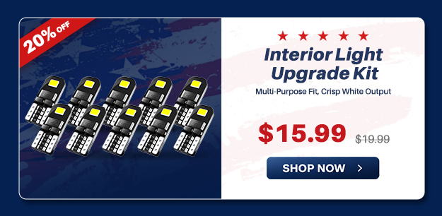 OXILAM T10 Interior LED Light Upgrade Kit — Multi-Purpose Crisp White